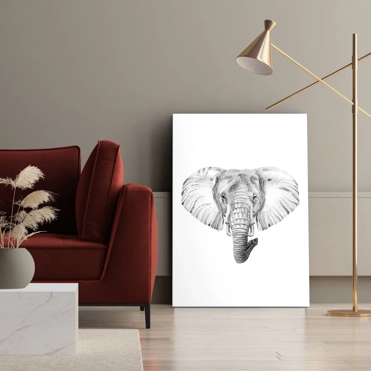 Tablou pe pânză - Mare ca un elefant - 50x70 cm