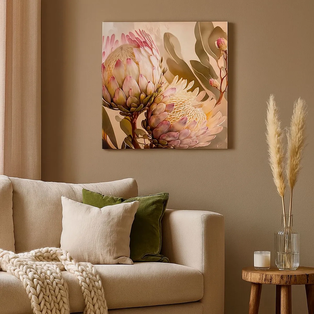 Tablou pe pânză - Îmbrățișare cu tandrețe - 30x30 cm