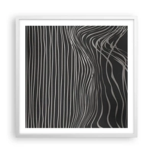 Poster în ramă albă - Ritm și accent - 60x60 cm