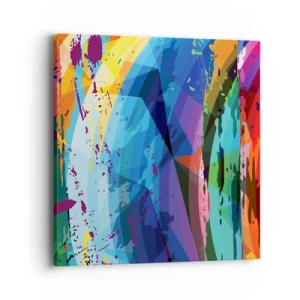 Tablou pe pânză - Amețeli colorate - 40x40 cm