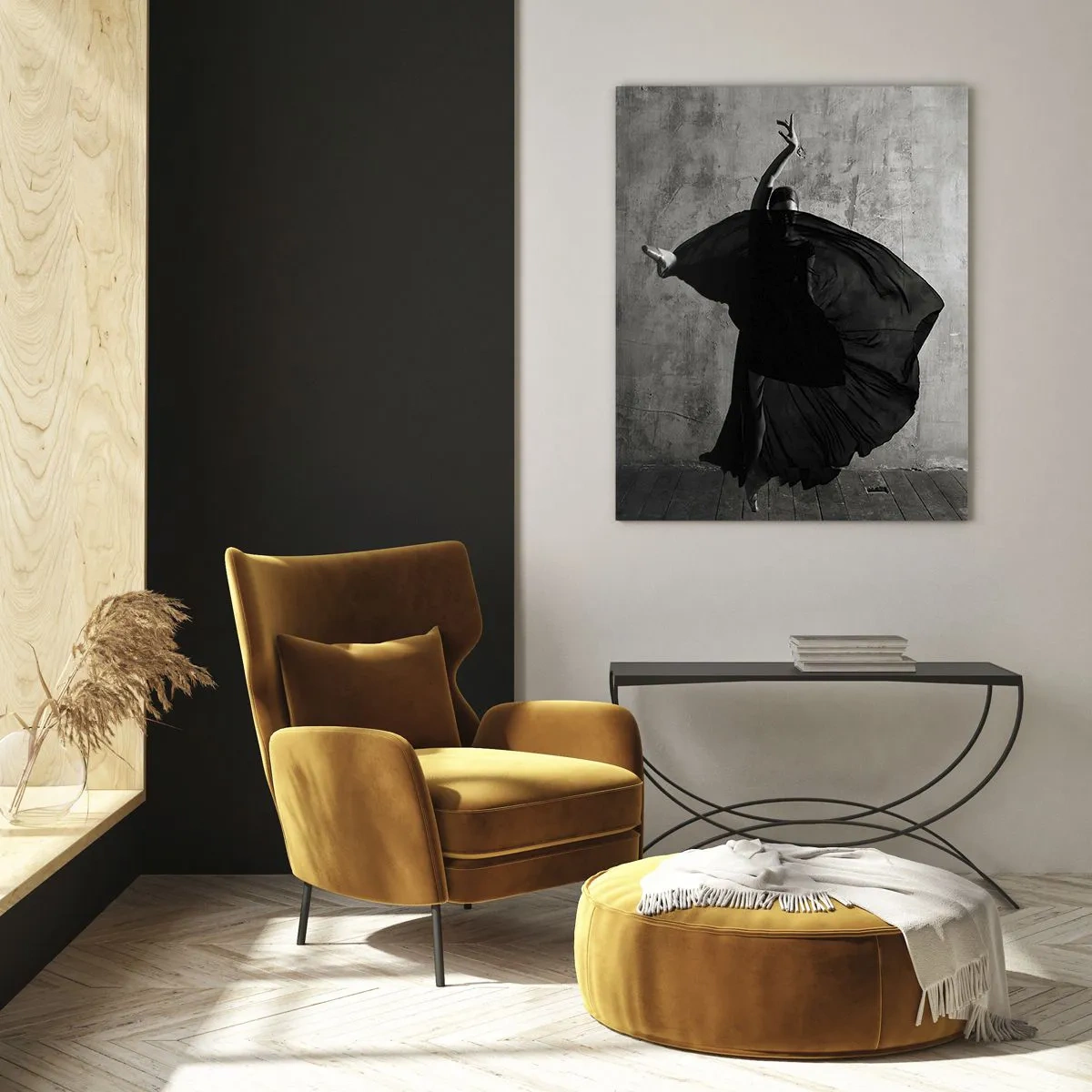 Tablou pe sticlă - Un pas pasional - 50x70 cm