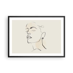 Poster în ramă neagră - O privire mândră - 70x50 cm
