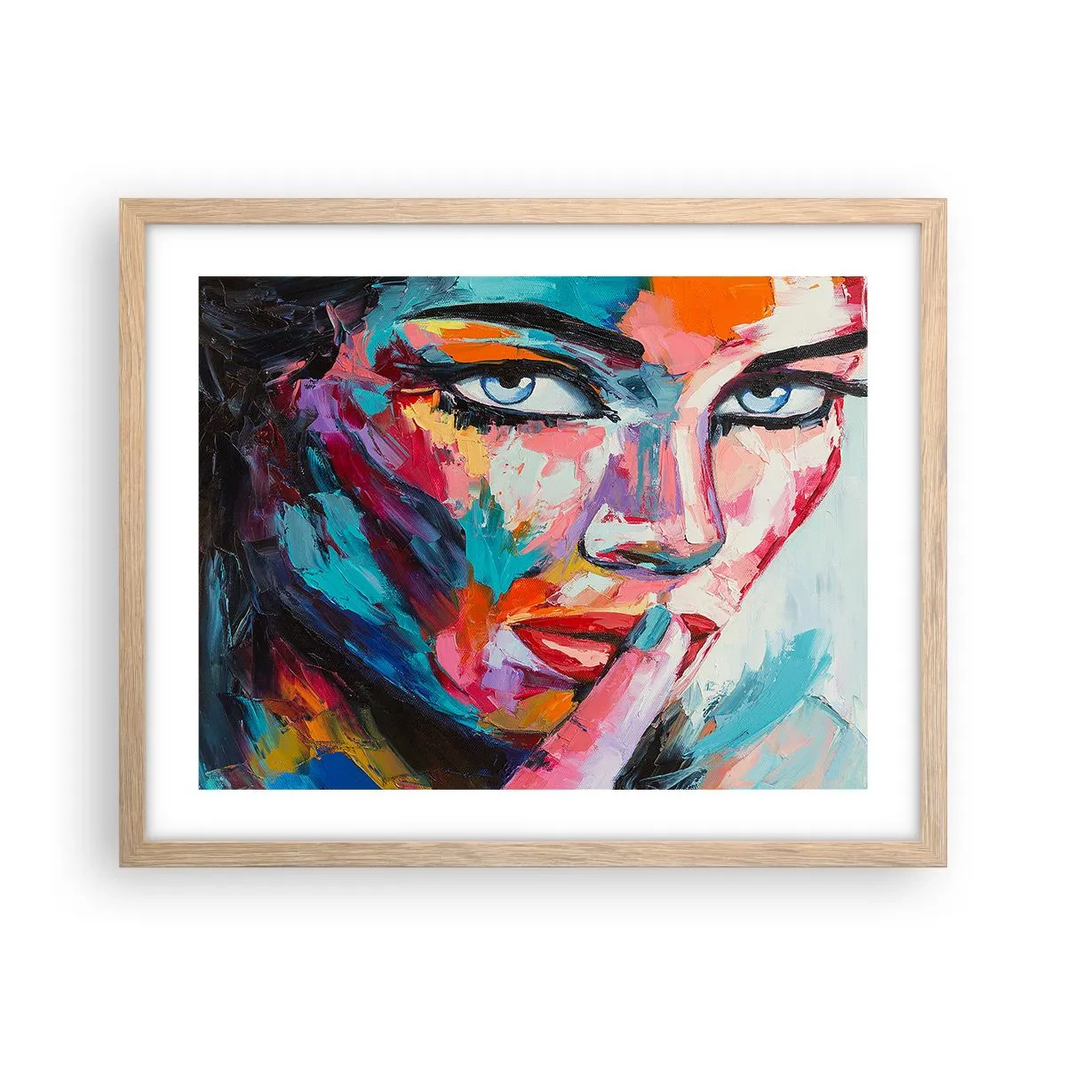 Poster în ramă de stejar deschis - Primul nostru secret - 50x40 cm