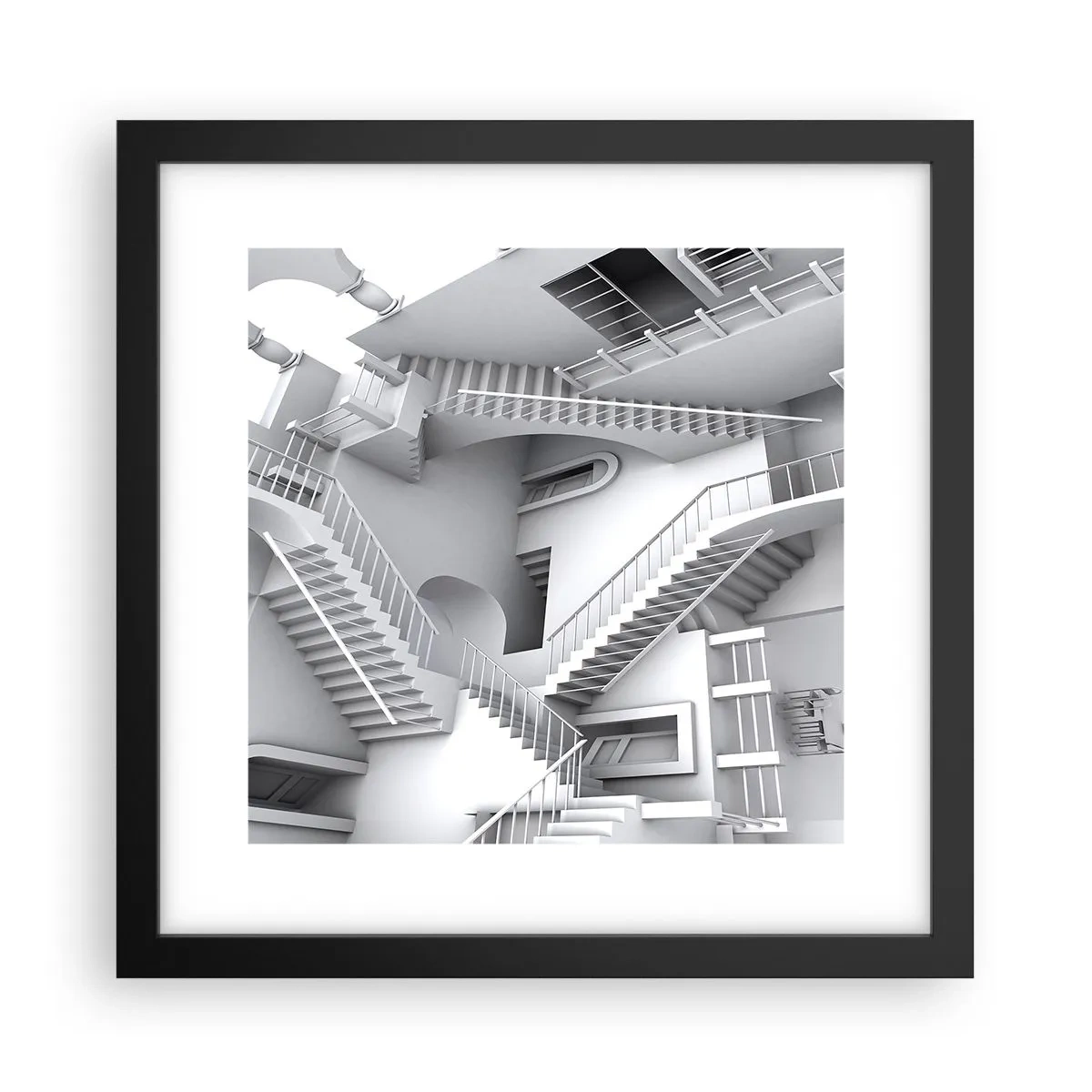 Poster în ramă neagră - Paradoxurile spațiului - 30x30 cm