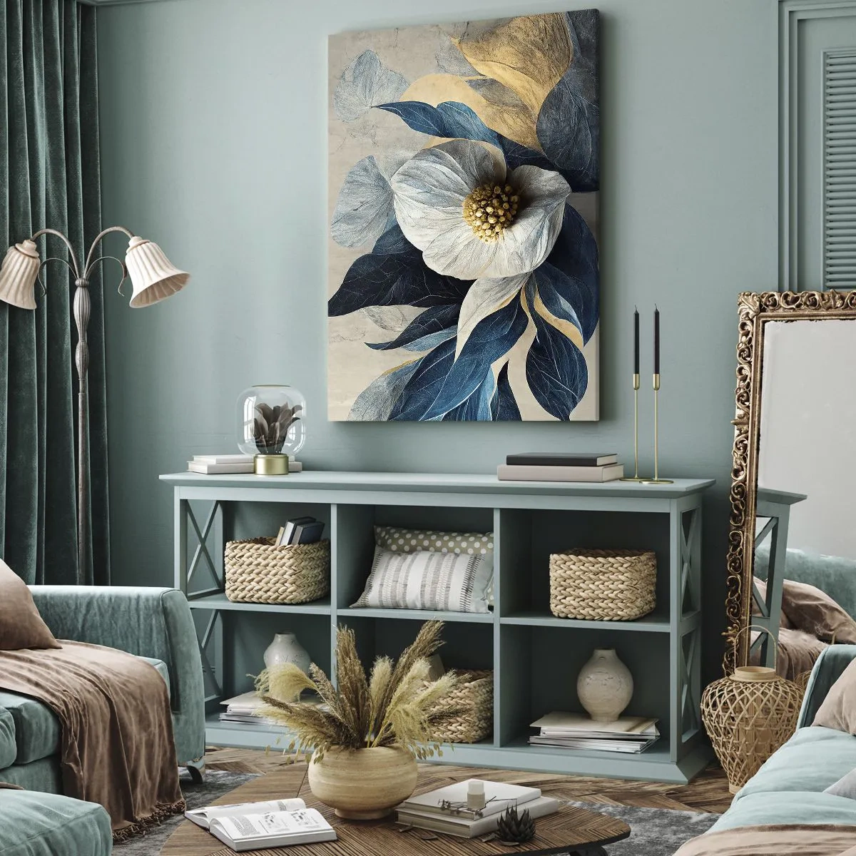 Tablou pe pânză - Are o inimă de aur - 55x100 cm