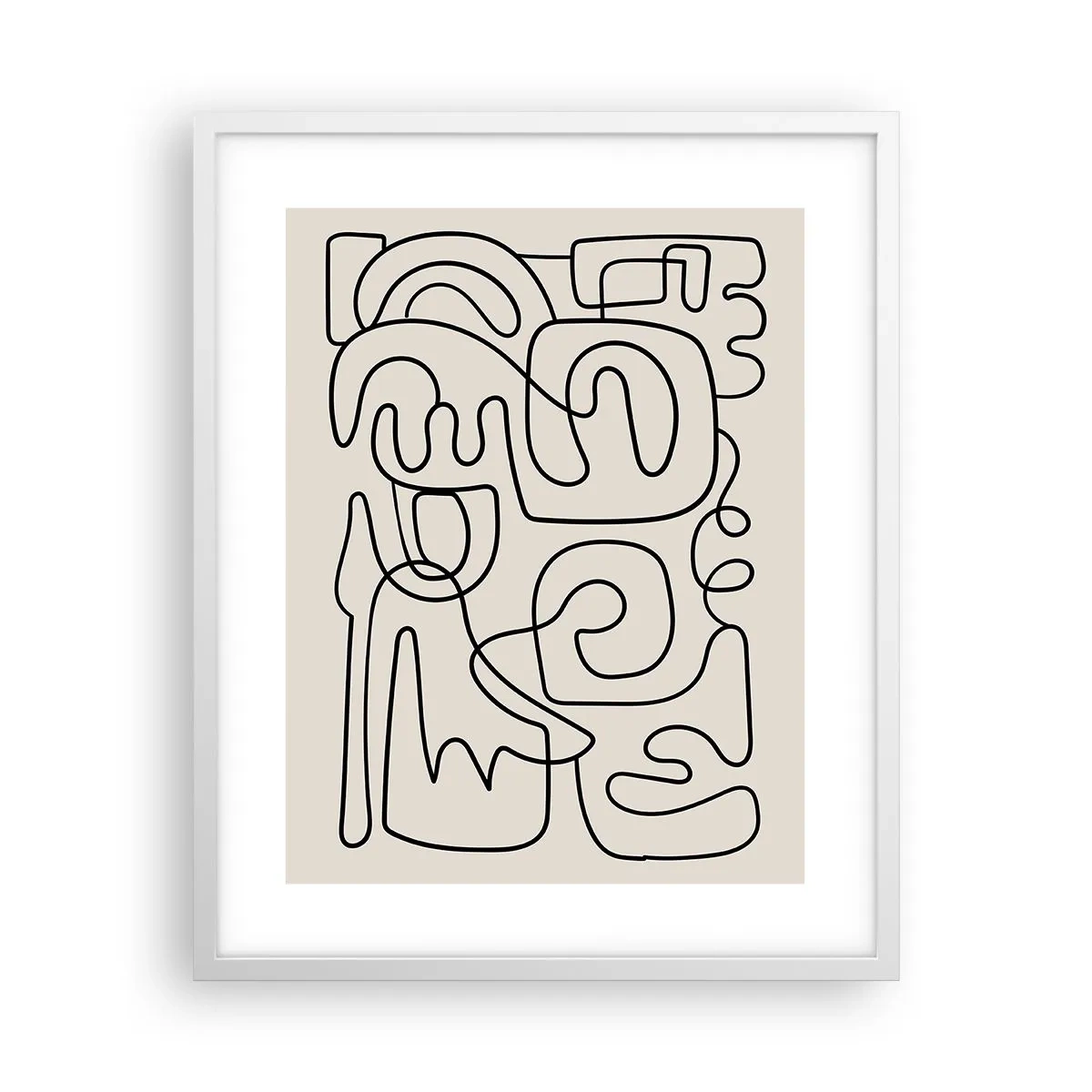 Poster în ramă albă - Pe traseu - 40x50 cm