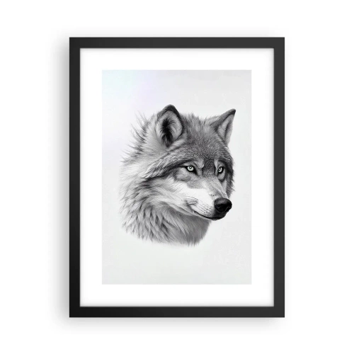 Poster în ramă neagră - Alfa - fără îndoială - 30x40 cm
