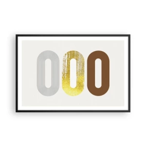 Poster în ramă neagră - Ooo! - 91x61 cm