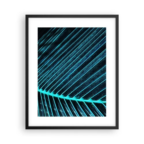 Poster în ramă neagră - Textura verdelui - 40x50 cm