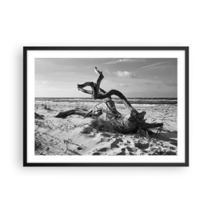 Poster în ramă neagră - Sculptură marină - 70x50 cm
