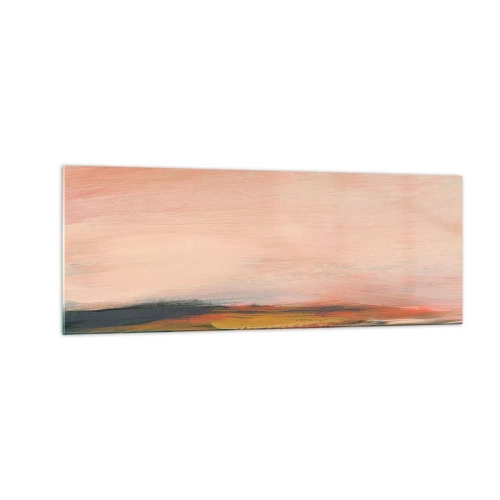 Tablou pe sticlă - Tonalitatea de roz - 140x50 cm