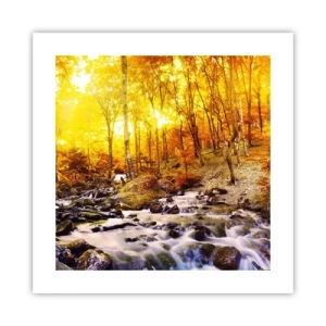 Poster - Pietre montate în aur și platină - 40x40 cm