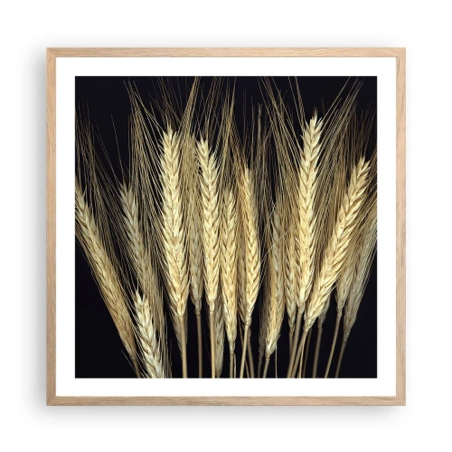 Poster în ramă de stejar deschis - Magie rustică - 60x60 cm