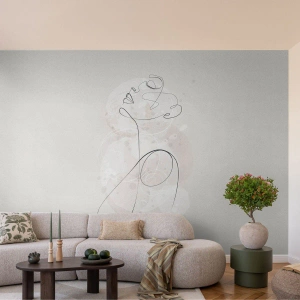 Tapet Premium Sand - Spirala frumuseții - Grafică, Femeie, Bucată - 300x210 cm