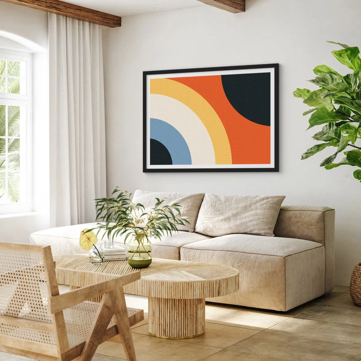 Poster în ramă neagră - Spre sine - 70x50 cm
