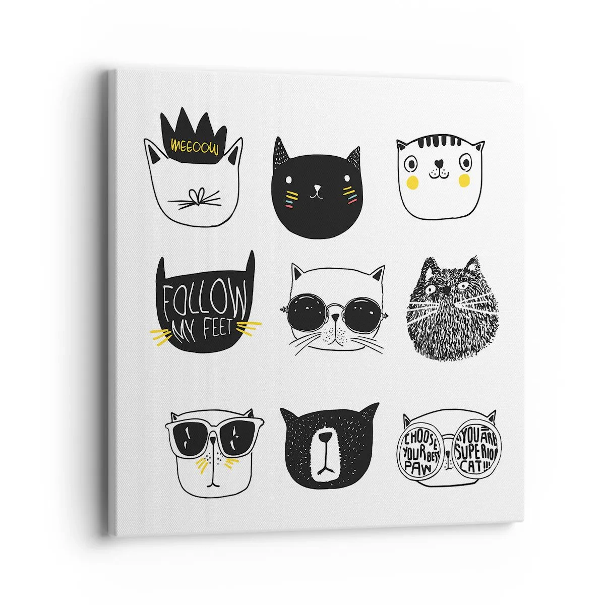 Tablou pe pânză - Fiecare este diferit - 40x40 cm