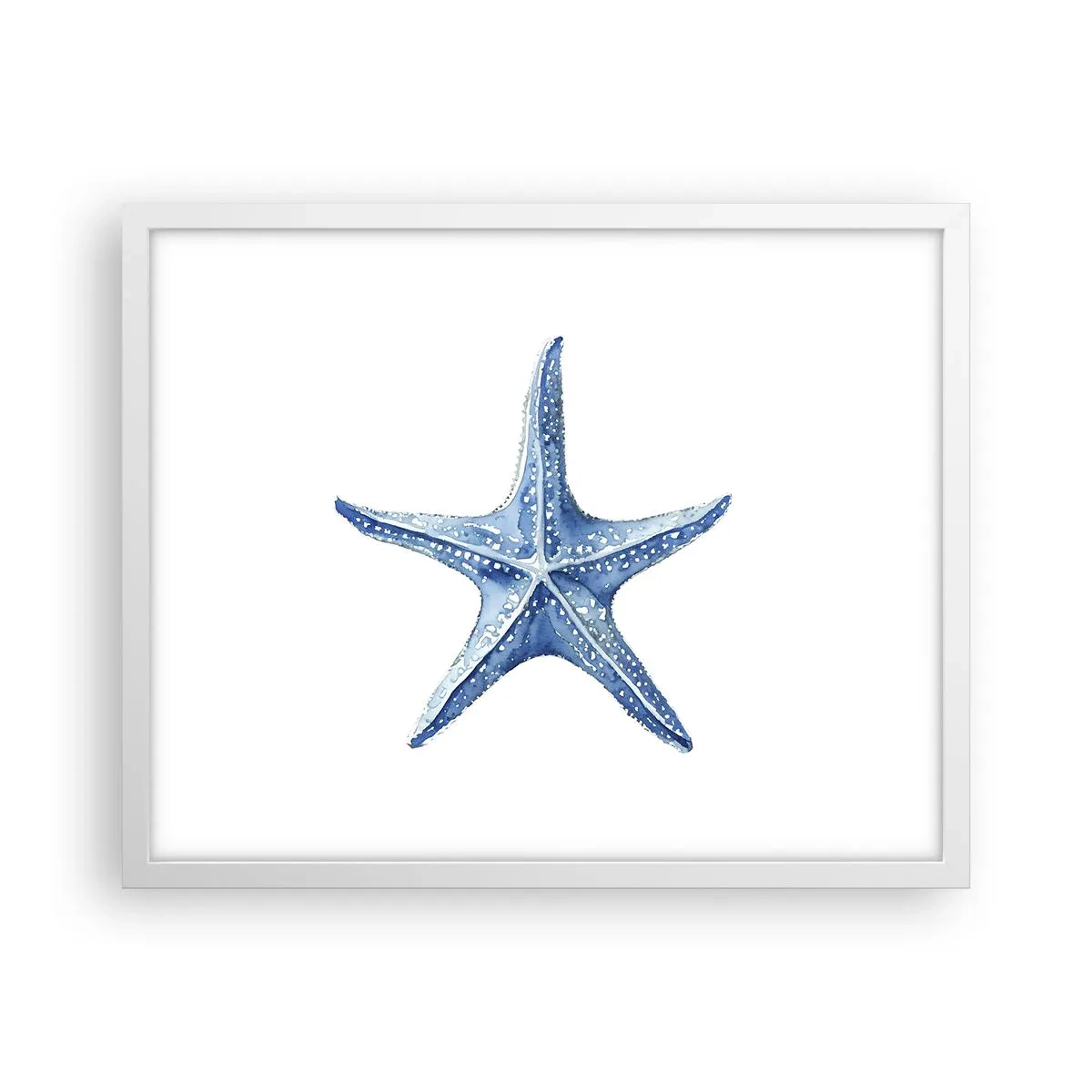 Poster în ramă albă - Steaua mării - 50x40 cm