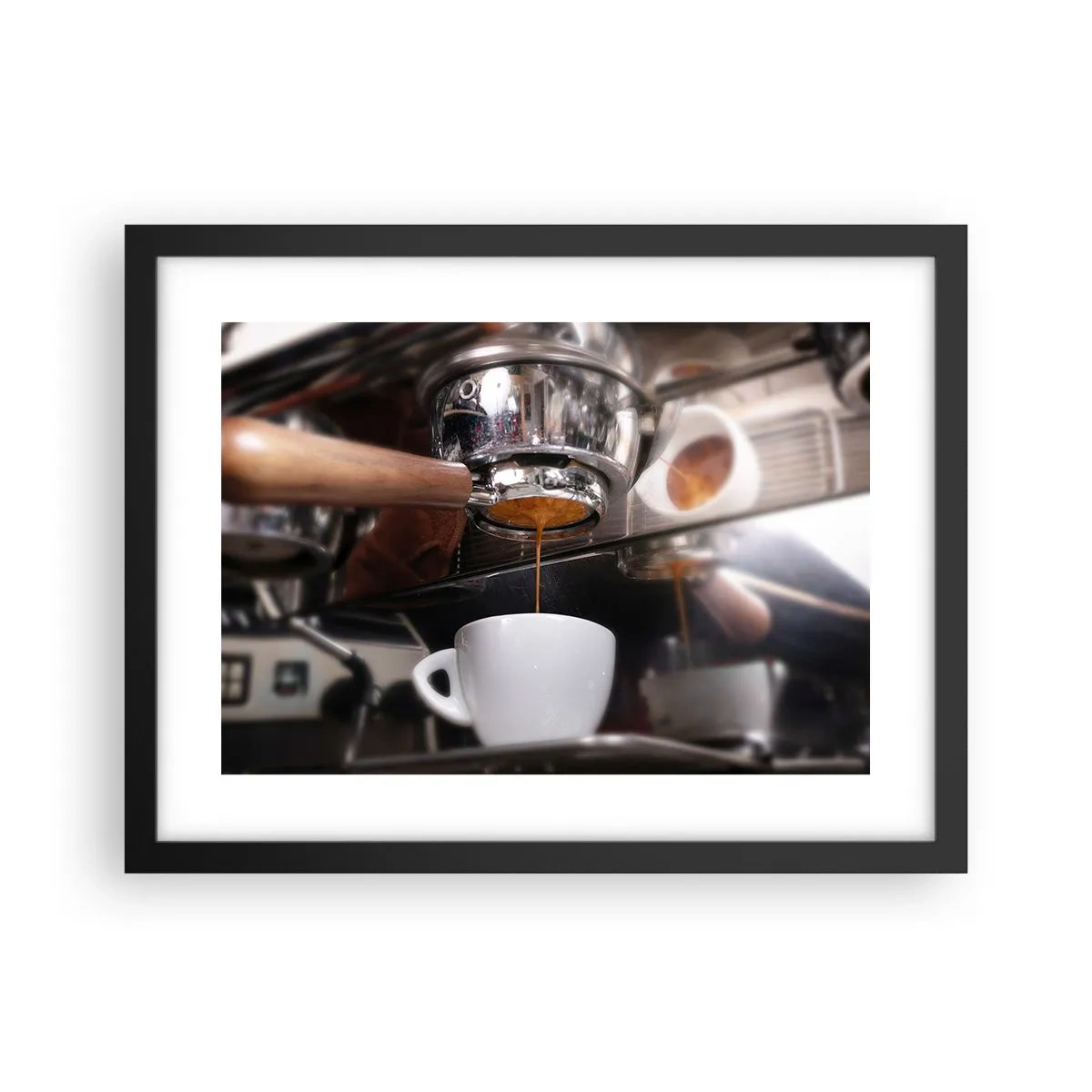 Poster în ramă neagră - Cel mai bun moment al zilei - 40x30 cm