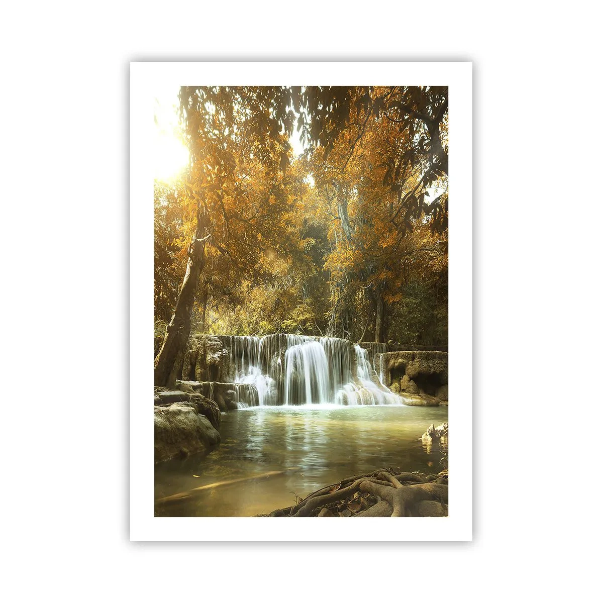 Poster - Cascadă în parc - 50x70 cm