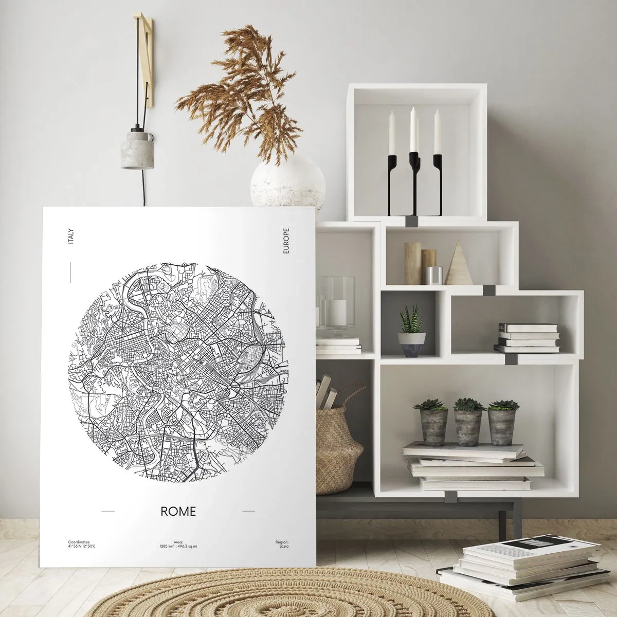 Tablou pe sticlă - Anatomia Romei - 50x70 cm