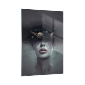 Tablou pe sticlă - Și planetele o iau razna... - 50x70 cm