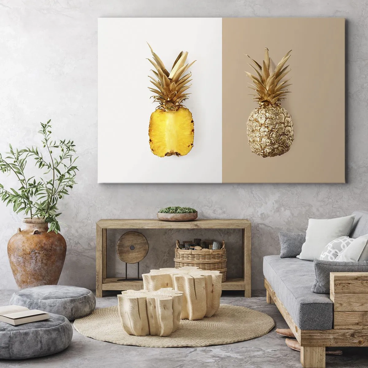 Tablou pe pânză - Ananas de împărțit - 100x70 cm