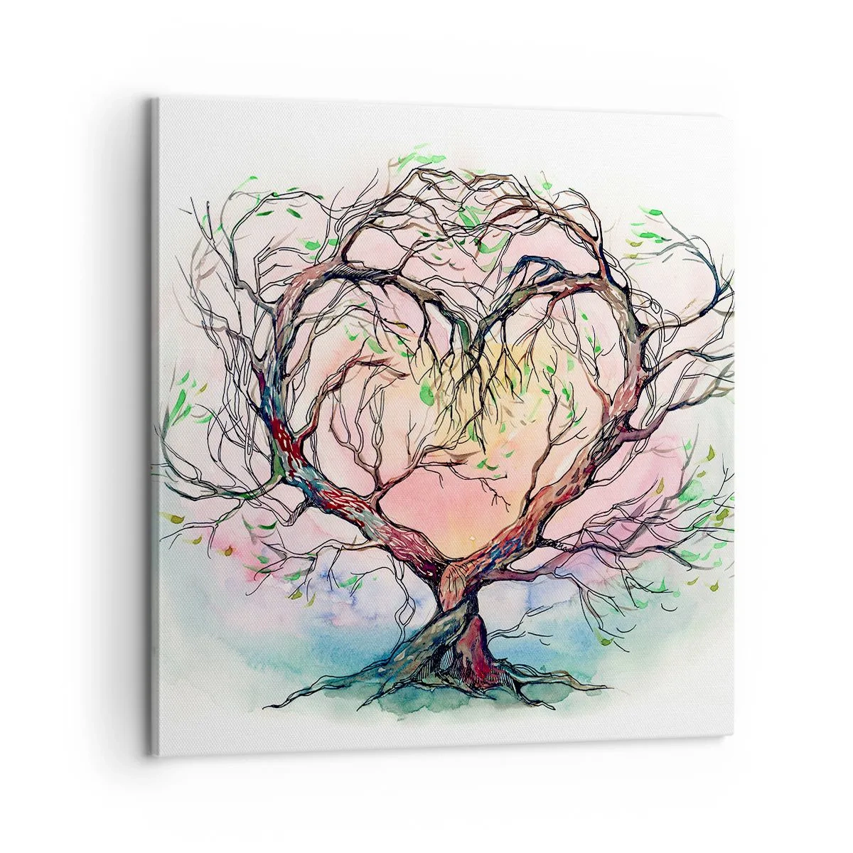 Tablou pe pânză - Împreună împotriva vijeliei - 60x60 cm