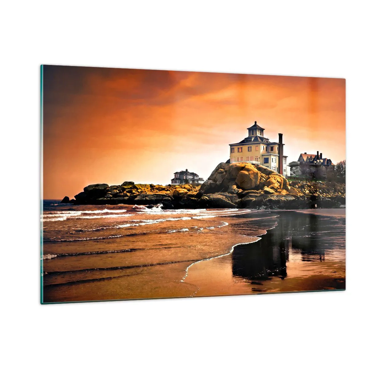 Tablou pe sticlă - Eleganța coastei de vest - 120x80 cm