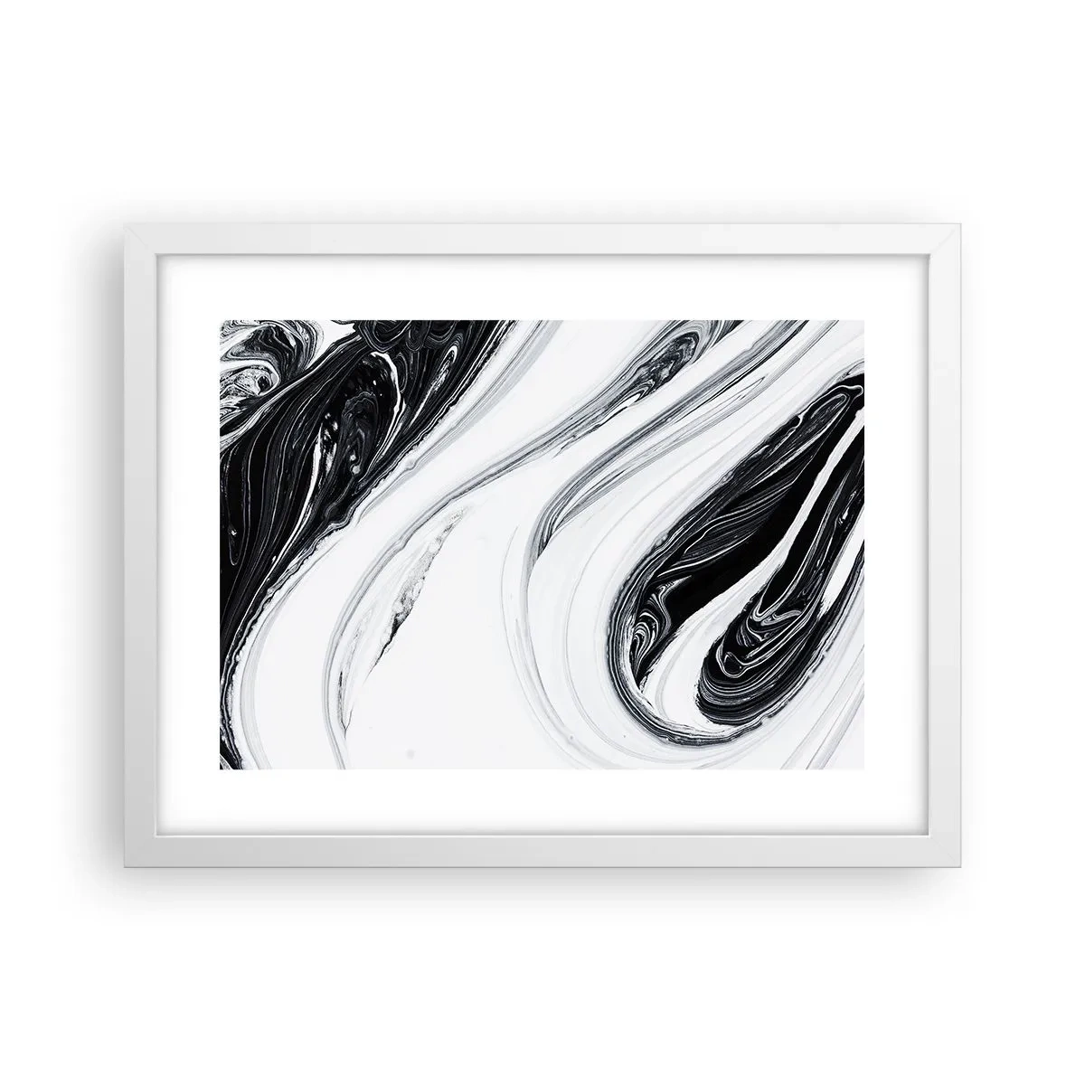 Poster în ramă albă - Combinație de contrarii - 40x30 cm