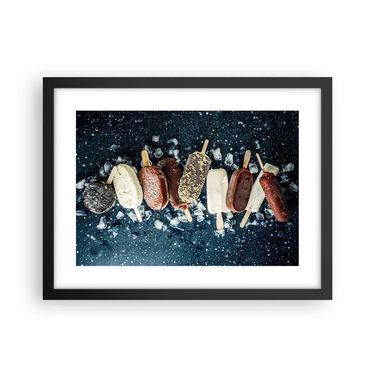Poster în ramă neagră - Gustul unei veri fierbinți - 40x30 cm