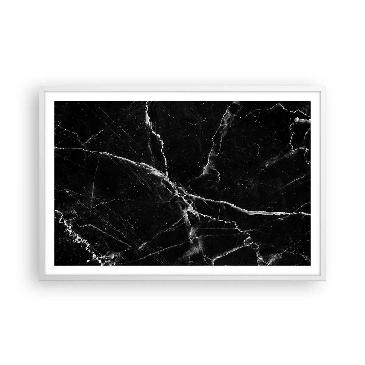 Poster în ramă albă - Viața secretă a unei pietre - 91x61 cm