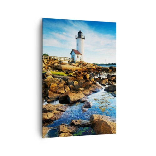 Tablou pe pânză - Întoarce-te acasă fericit, te aștept cu nerăbdare - 70x100 cm