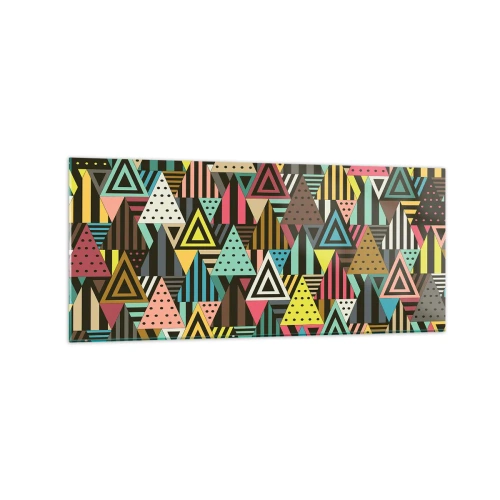 Tablou pe sticlă - În ritm de trei - 120x50 cm