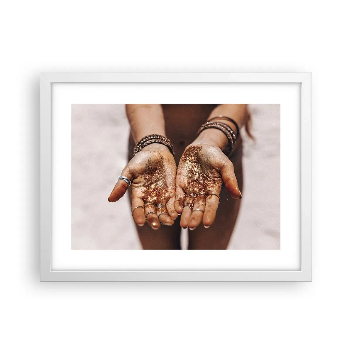 Poster în ramă albă - Un cadou pentru tine - 40x30 cm