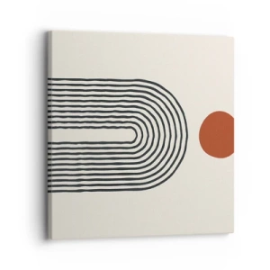 Tablou pe pânză - Magnetismul formelor și al culorilor - 30x30 cm