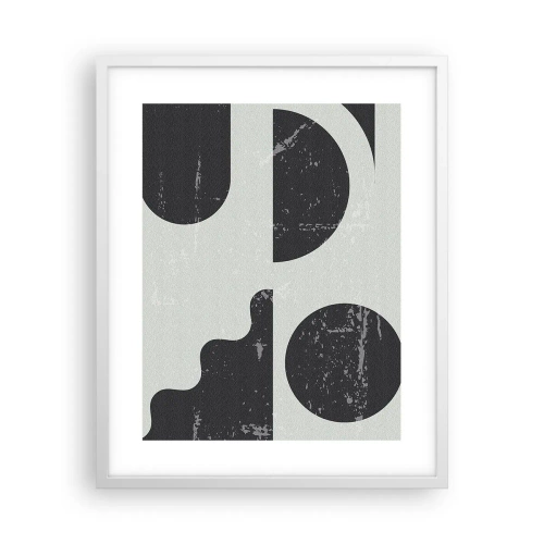 Poster în ramă albă - Compoziție deasupra și dedesubt - 40x50 cm