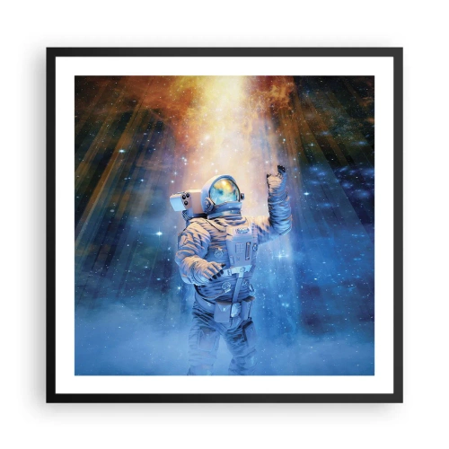 Poster în ramă neagră - În cele din urmă am ajuns - 60x60 cm