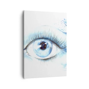 Tablou pe pânză - Scufundă-te în albastrul privirii - 50x70 cm