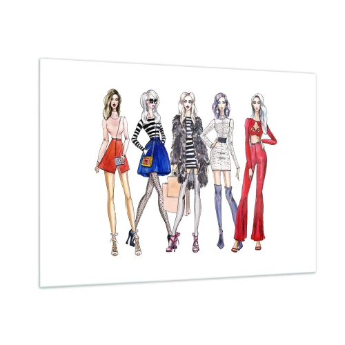 Tablou pe sticlă - Every week Fashion Week - 100x70 cm