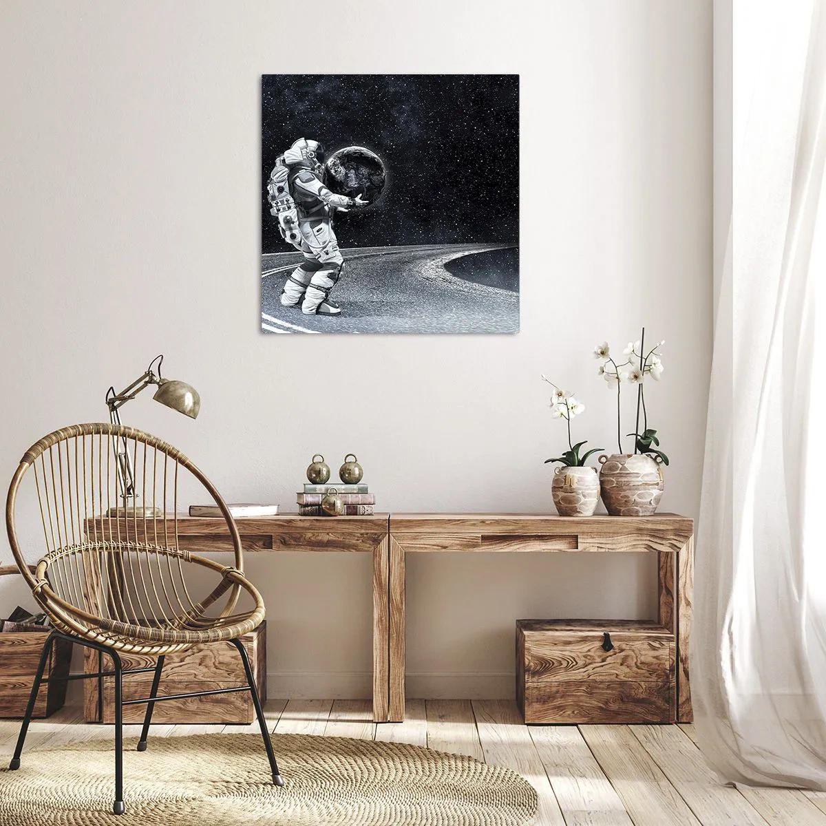 Tablou pe pânză - Pe Calea Lactee - 40x40 cm