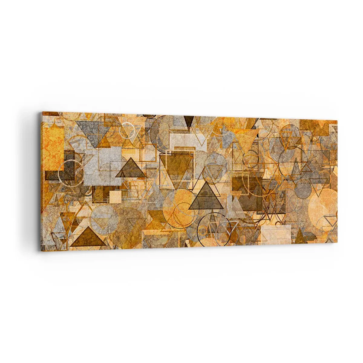 Tablou pe pânză - Lumea băgată în formă - 100x40 cm