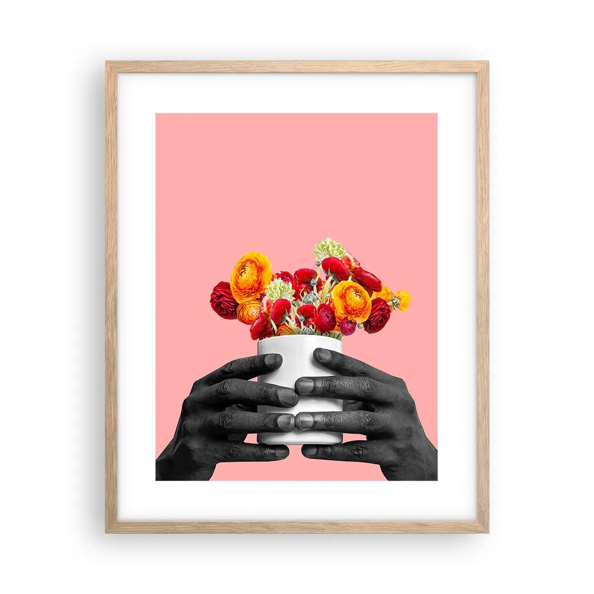 Poster în ramă de stejar deschis - Apoteoza vieții - 40x50 cm