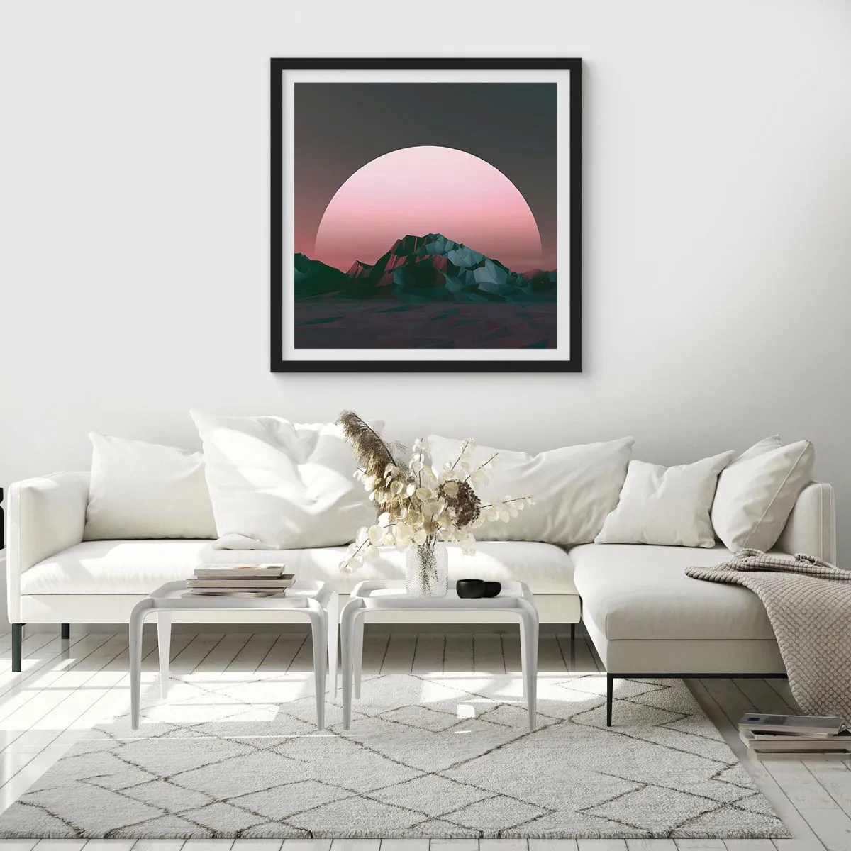 Poster în ramă neagră - Într-o galaxie învecinată - 30x30 cm