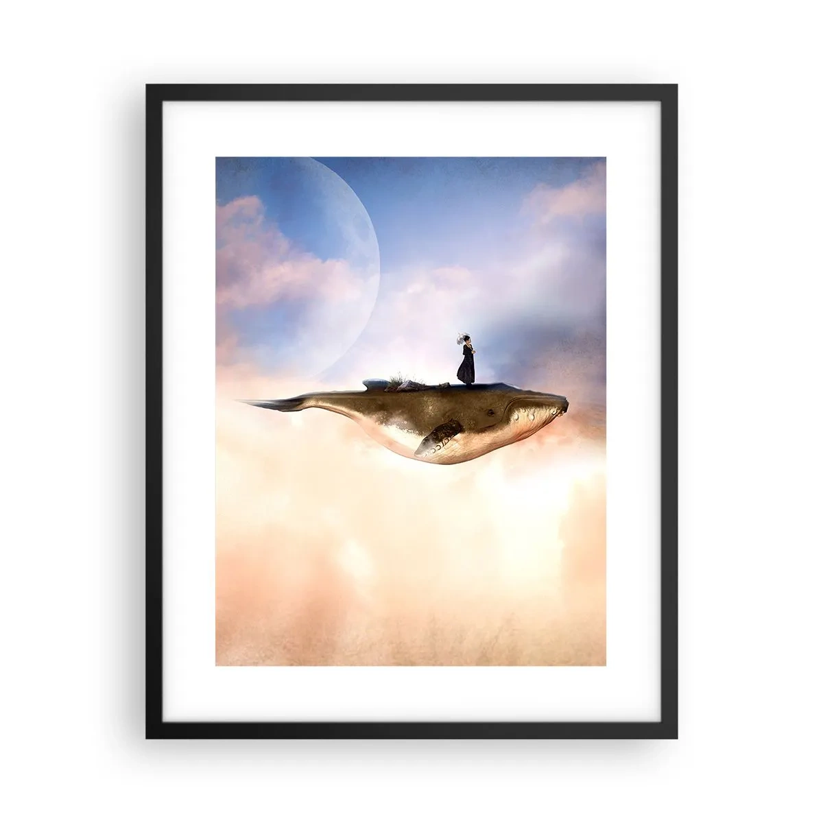 Poster în ramă neagră - O călătorie suprarealistă - 40x50 cm