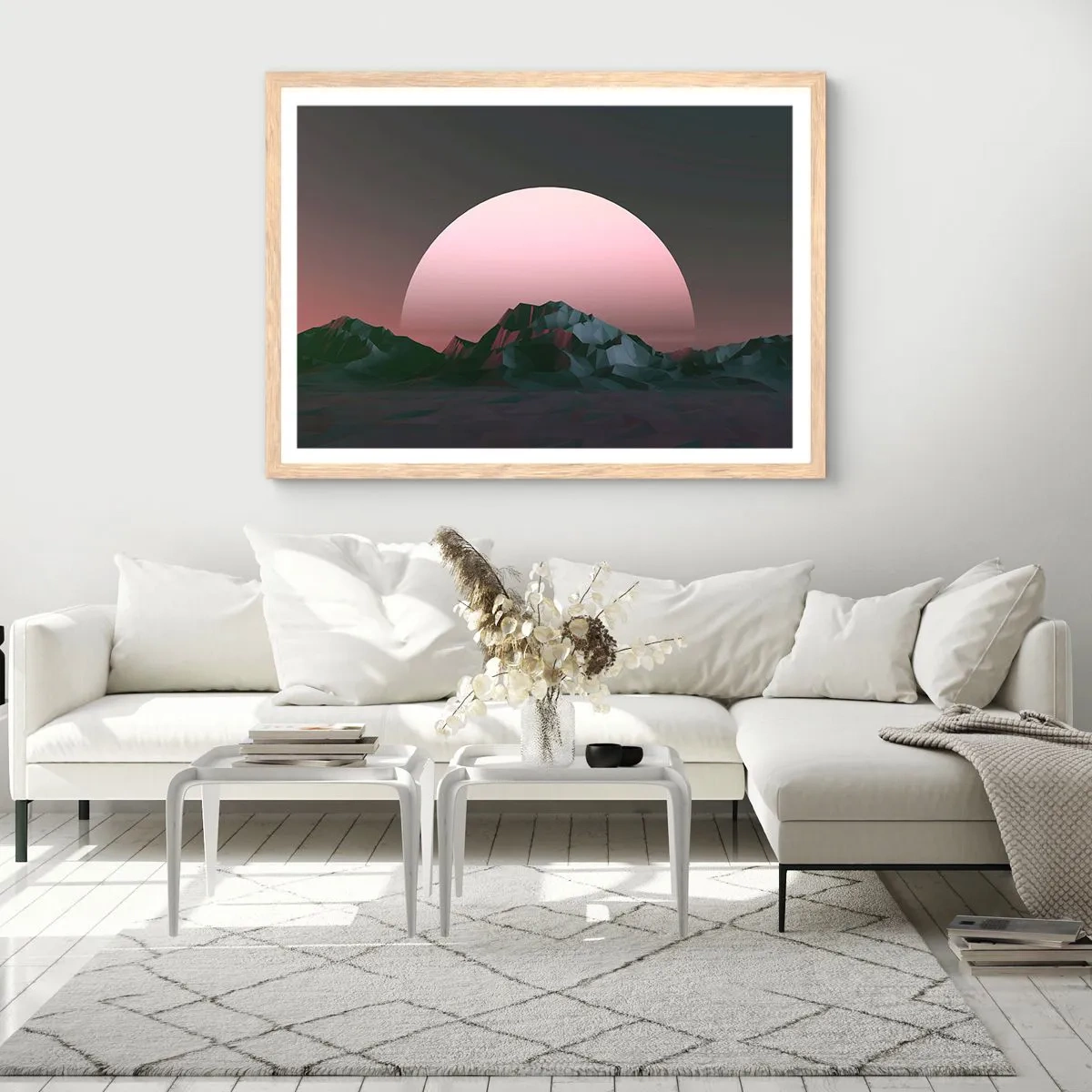 Poster în ramă de stejar deschis - Într-o galaxie învecinată - 40x30 cm