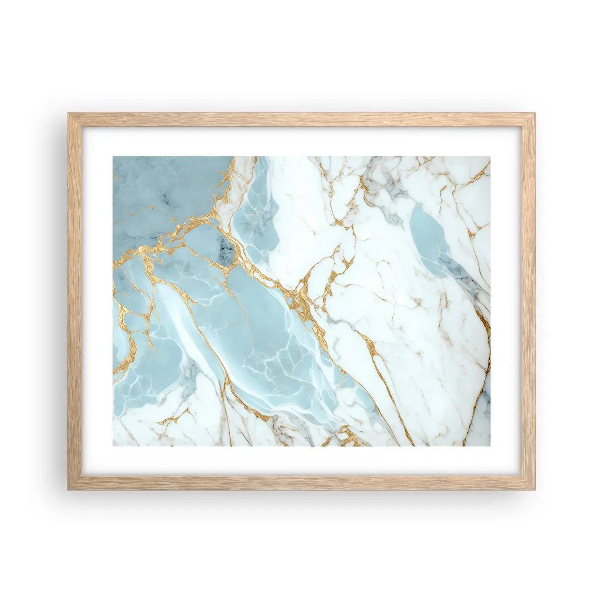 Poster în ramă de stejar deschis - Bogăția pietrei - 50x40 cm