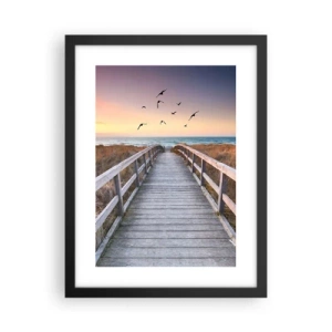 Poster în ramă neagră - Spațiul pentru a zbura - 30x40 cm