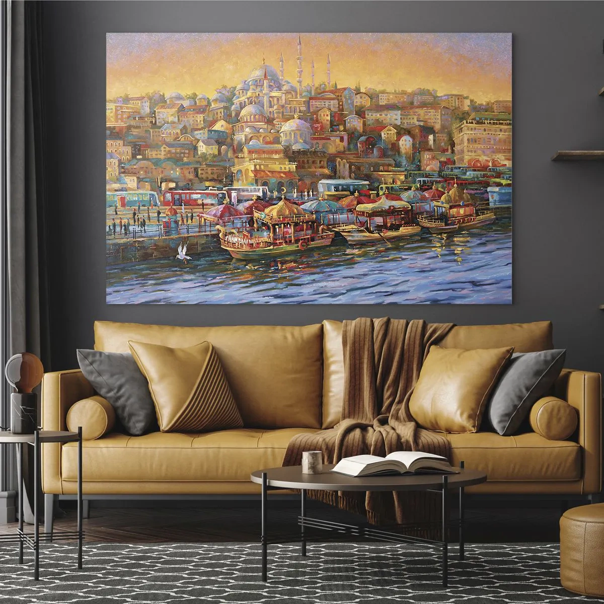 Tablou pe sticlă - O poveste din Istanbul - 100x70 cm