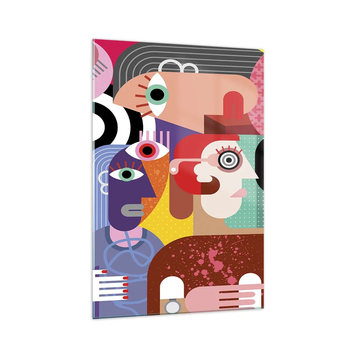 Tablou pe sticlă - Am venit de la domnul Picasso - 70x100 cm