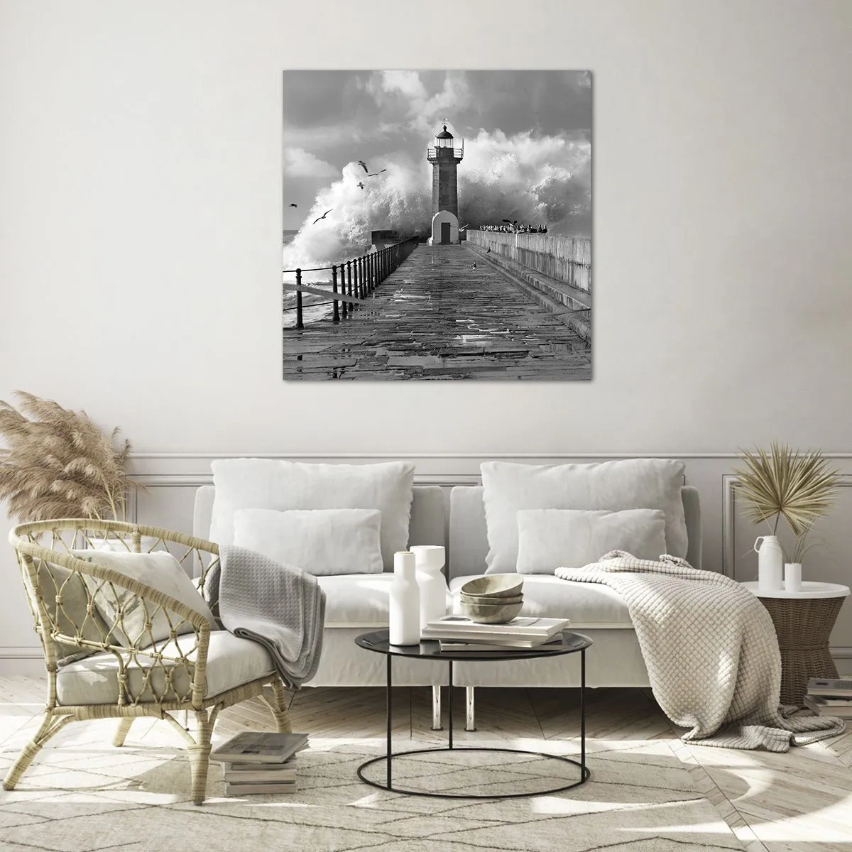 Tablou pe sticlă - Fără frică  - 60x60 cm